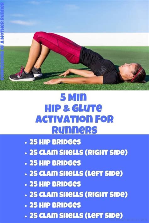 5 min hip and glute activation for runners barre workout workout moves body workouts running