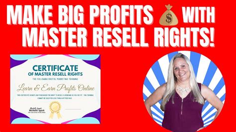 Profiting With Master Resell Rights Get Started Now Youtube