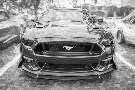 2017 Blue Ford Mustang Gt 50 X185 Photograph By Rich Franco Fine Art