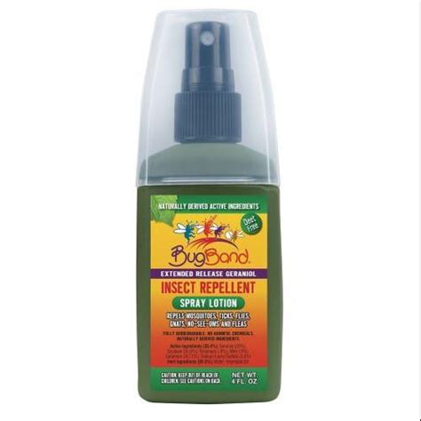Bug Band Insect Repellent Spray Lotion 4 Oz