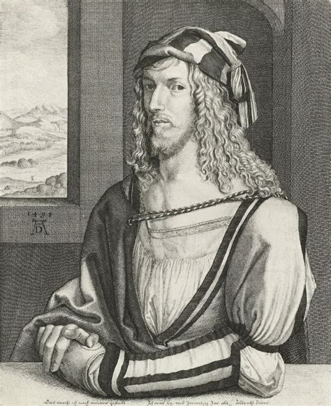 Posterazzi Portrait Of Albrecht Durer By Wenceslaus Hollar 1645