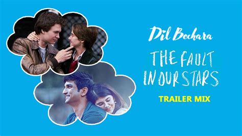 Dil Bechara The Fault In Our Stars Trailer Mix A Tribute To Sushant