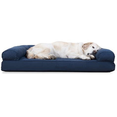Furhaven Pet Dog Bed Cooling Gel Memory Foam Orthopedic Quilted Sofa