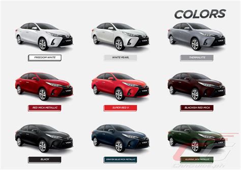 Toyota vios 2021 is available in 3 colors in the philippines. มาชม Toyota Vios facelift 2020 สเปคประเทศ Philippines