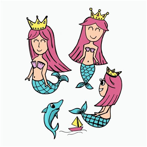 Learn how to draw a cute chibi ariel from the little mermaid with our step by step drawing lessons. Mermaid Cartoon Drawing | Free download on ClipArtMag