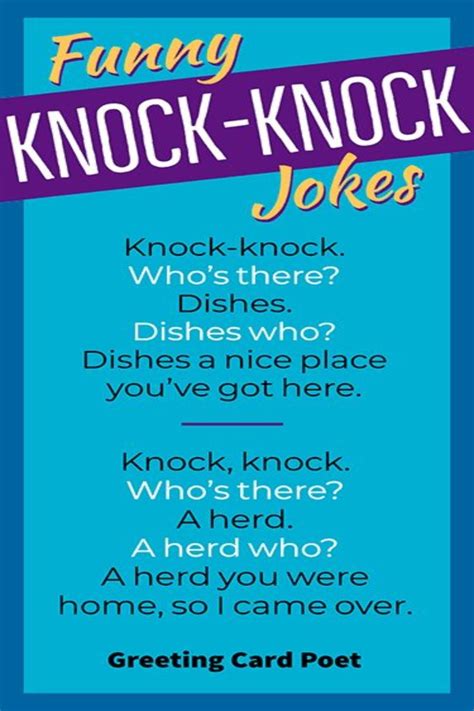 So if hooters delivered wouldn't they be called knockers? Things Knock, Knock Jokes for Kids and Adults: Funny Knock ...