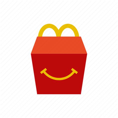 Box, fast, food, happy meal, mc donalds, menu, smile icon png image