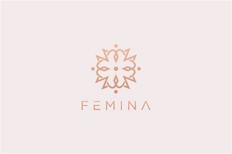 Feminine Logo By Brandsemut On Creativemarket Logo Design Template