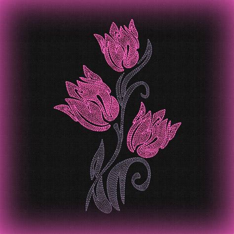 Embroidery Designs Flowers Floral Embroidery Design Etsy