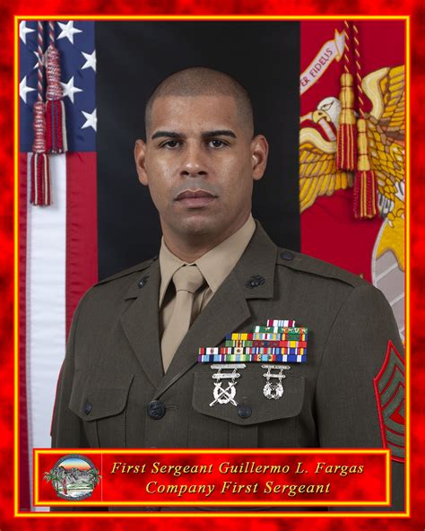 1st Sgt Guillermo Fargas 3d Marine Logistics Group Leaders Bio