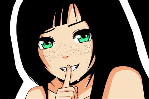Anime Girl Freckles By Kurunomibreak On Deviantart