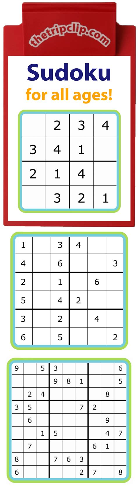 Easy Sudoku For Kids 4x4 6x6 9x9 Printable Sudoku 6 Easy Printable