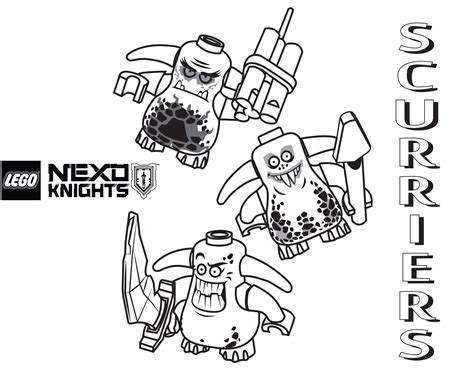Home › coloring pages › lego nexo knights coloring pages. LEGO Nexo Knights Coloring Pages Scurriers - Get Coloring ...