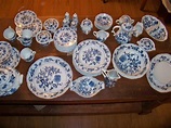 Lot - 56 Piece Set of Blue Danube Dinnerware