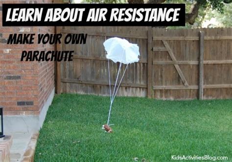 Make A Parachute Kids Parachute Creates Resistance Experiments Kids
