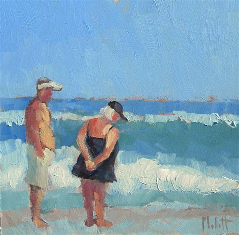 This Is Mark And Me At The Beach In A Few Years Painting