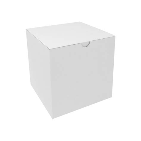 Square White Flat Pack Boxes 150 X 150 X 150 Mm Apl Packaging
