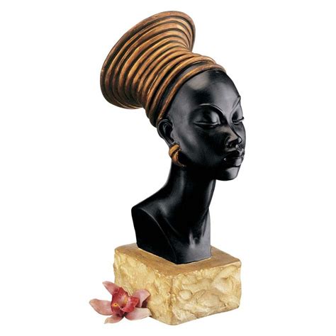 13 candace kandakes of kush nubian women warrior sculpture statue bust xoticbrands home decor