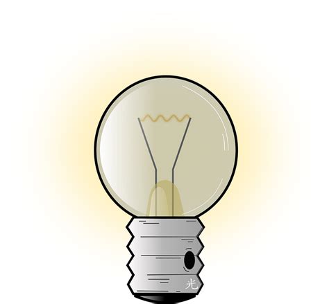 Lightbulb Incandescent Electricity Free Vector Graphic On Pixabay
