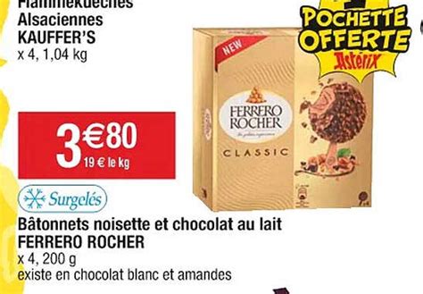 Promo B Tonnets Noisette Et Chocolat Au Lait Ferrero Rocher Chez Cora Icatalogue Fr