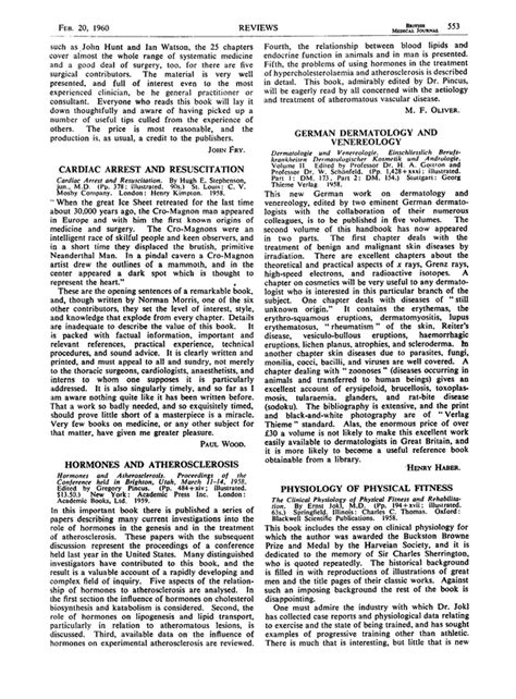 PHYSIOLOGY OF PHYSICAL FITNESS | The BMJ