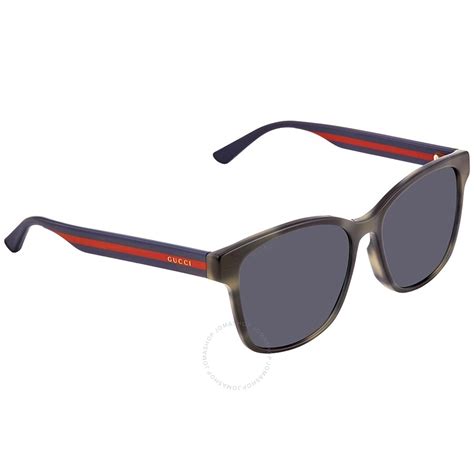 Gucci Blue Square Unisex Sunglasses Gg0417sk 004 56 889652173535