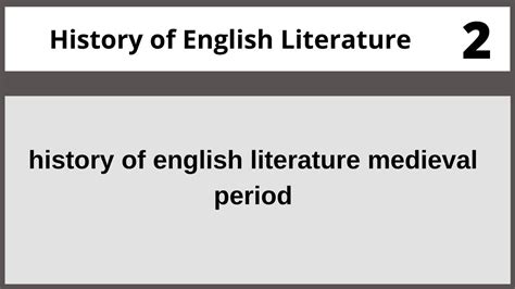 History Of English Literature Eng402 Lecture 02 Youtube