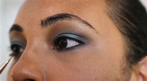 Maybe you would like to learn more about one of these? STEP 8: Liner the lower lid with Black eyeliner pencil and blend with a small flat eye shadow ...