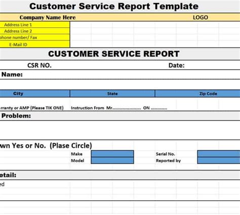 15 Free Service Report Templates Excel Word Pdf Writing Word