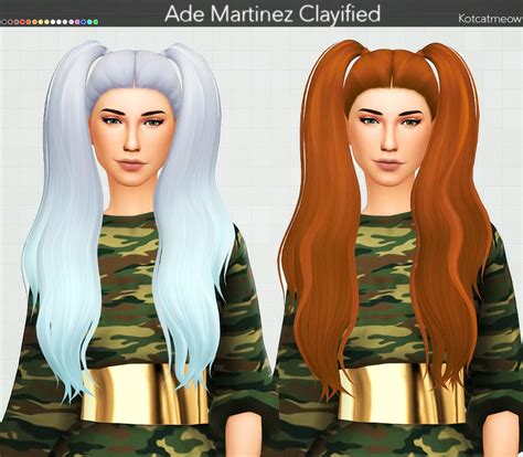 Kot Cat Ade Martinez Hair Clayified Sims 4 Hairs