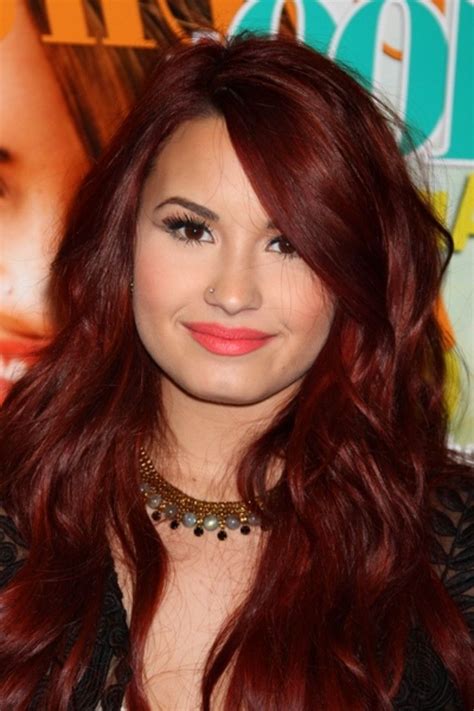 Auburn curly hair is a gorgeous and glamorous hair type for women who want to stand out in a crowd. 17 Best images about Demi Lovato Beauty on Pinterest ...