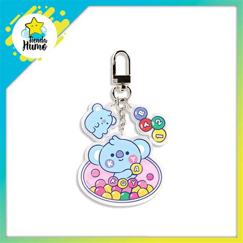 Acrylic Key Ring Jelly Candy Bt21 X Monopoly