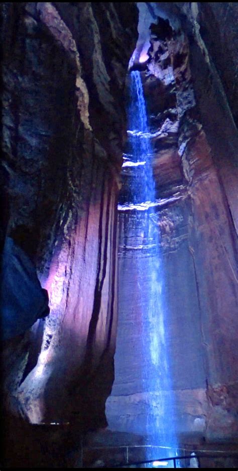 Ruby Falls Inside Ruby Fall Cavern Chattanooga Tn Wasserlauf Wasser