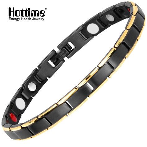 Hottime Luxury Fashion Health Energy Bracelet Bangle 316l Stainless