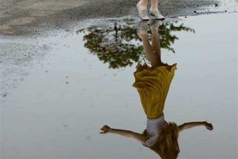 Girl Dancing In A Puddle Photography Photo Hufflepuff Aesthetic