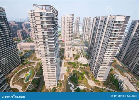 Chinese Residential Building Stock Photo Image 43154790