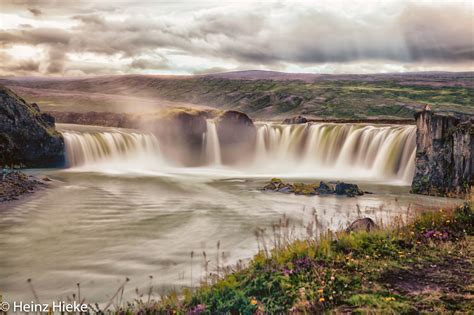 Godafoss Waterfall In Iceland Iceland
