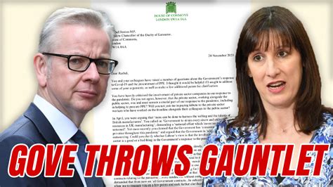 Goves Scorching Letter Demands Answers On Labours Ppe Hypocrisy Guido Fawkes