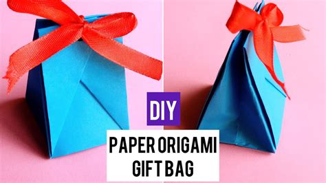 How To Make Paper Origami T Bag Paper Origami T Bag Diy