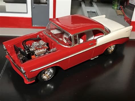 Nya 124 1956 Chevy Custom Plastic Model Car Kit 1