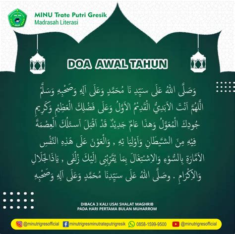 Doa Akhir Tahun Hijriyah Minu Trate Putri