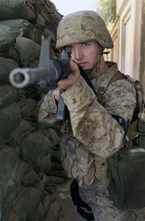 Us Marine Corps Usmc Lance Corporal Lcpl James Thomas Assigned To The Fleet Antiterrorism