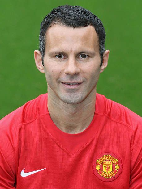 Ryan Giggs Of Manchester United Poses During The Clubs Official Annual