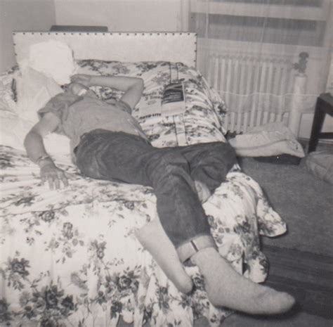 Nap Time Passed Out Sleeping Man Vintage Photograph Etsy