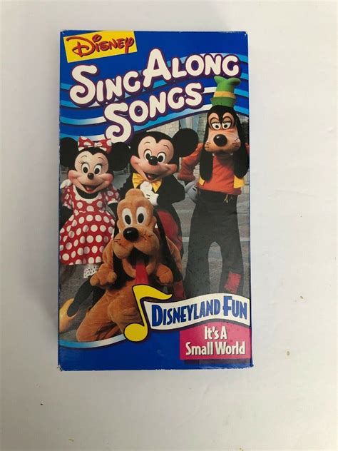 Disneys Sing Along Songs Disneyland Fun Vhs Video Tape Volume Both My