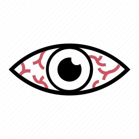 Disease Eye Eyestrain Redness Sick Sore Vision Icon