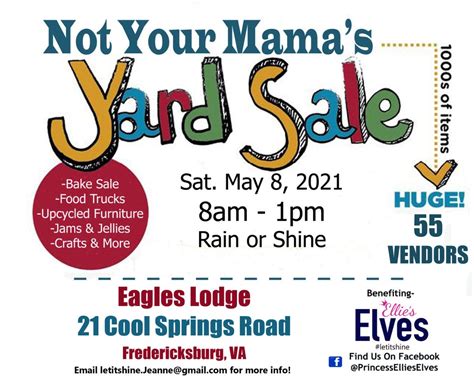 May 8 Not Your Mamas Yard Sale Fredericksburg Va Patch