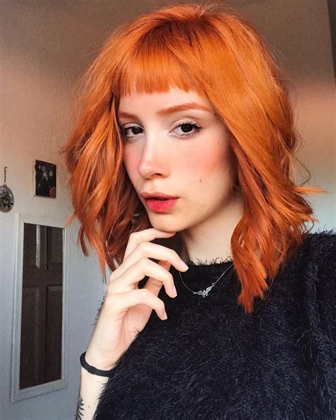 Here we give you 60 gorgeous ginger copper hair colors… Ginger Hair, Short Bangs | Short red hair, Ginger hair ...