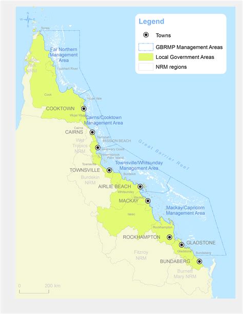 Queensland Map Of The Lga And Nrm Regions Eatlas