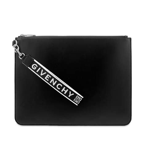 Givenchy 4g Webbing Canvas Pouch Black End Jp
